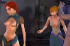 Animated nude girls play with stone penis