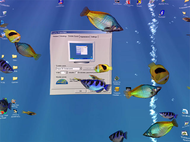 Program Aqua 3D Screensaver 2