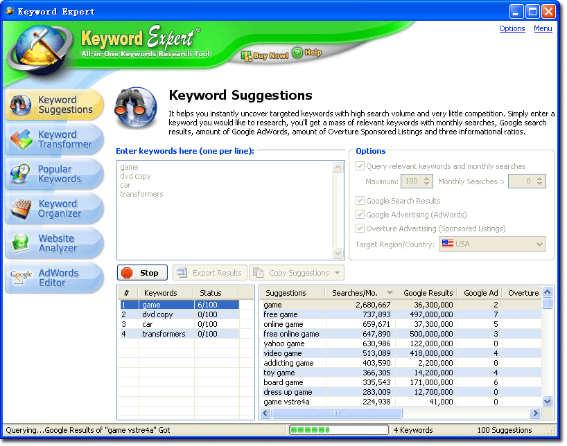 Program Keyword Expert 1