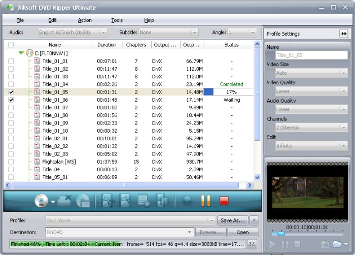 Program Xilisoft DVD Ripper Ultimate 1