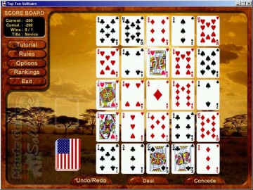 Game Top 10 Solitaire 1