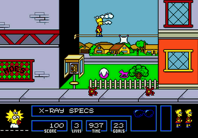 Game The Simpsons Bart VS Space Mutants 1