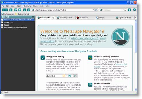 Program Netscape Browser 1