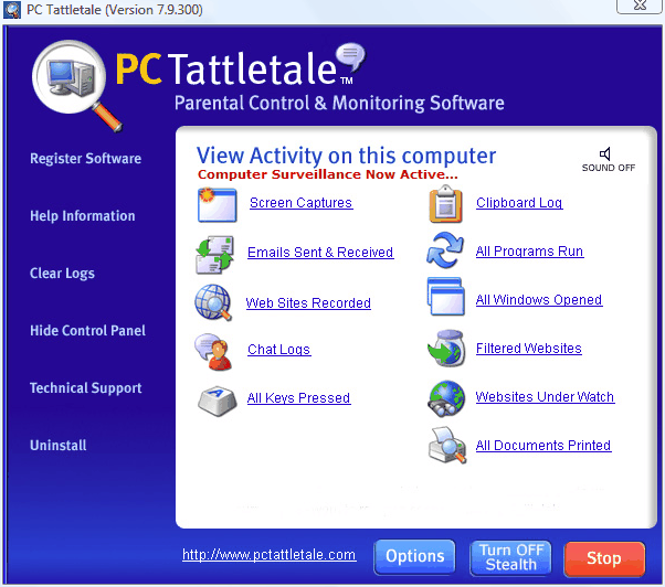 Program PC Tattletale Internet Monitor For Kids 1