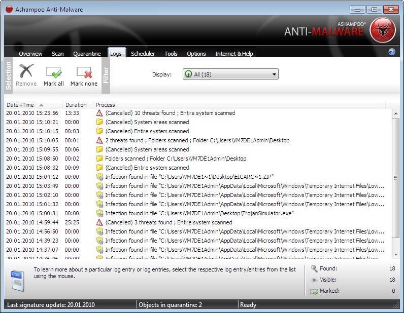 Program Ashampoo Anti-Malware 3