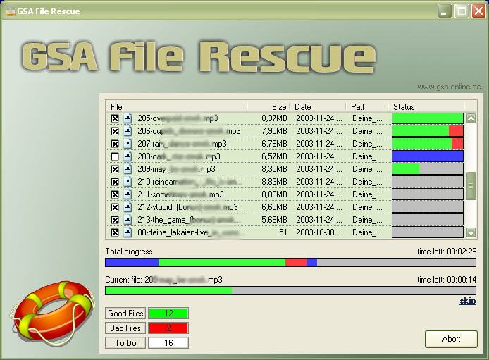 Program GSA File Rescue 1