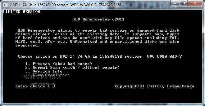 Program HDD Regenerator 2