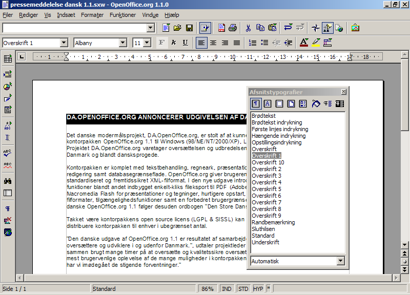 Program OpenOffice.org 1